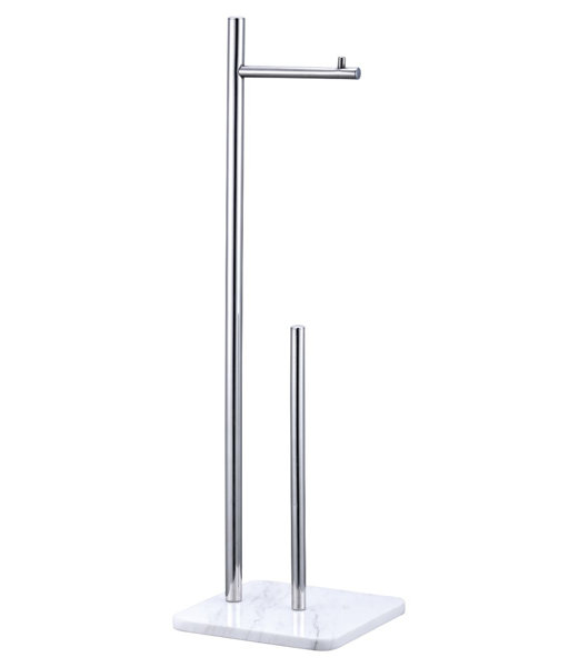 Blue Canyon Enzo White Marble Toilet Roll Holder Wayfair.co.uk